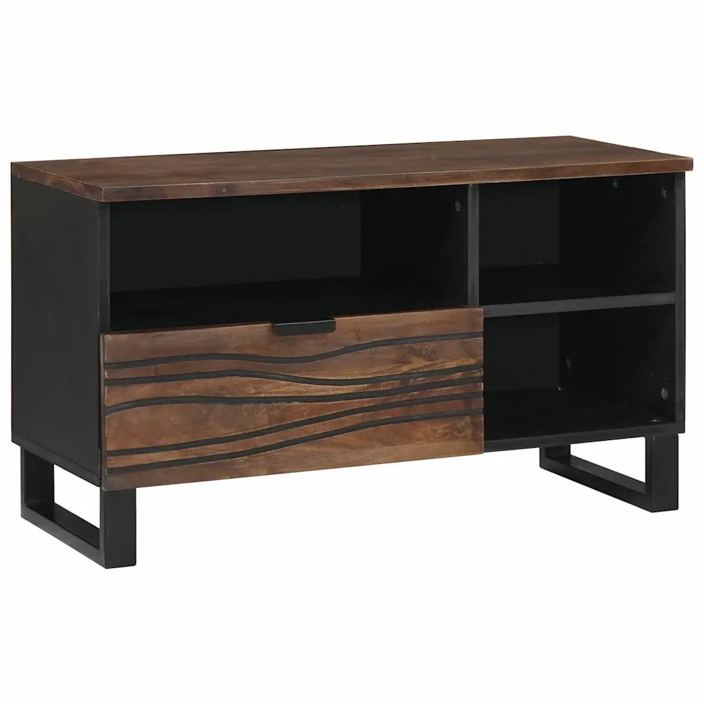 Mobile TV con cassetto-Credenza per TV Noce 80 x 33 x 46 cm Legno multistrato
