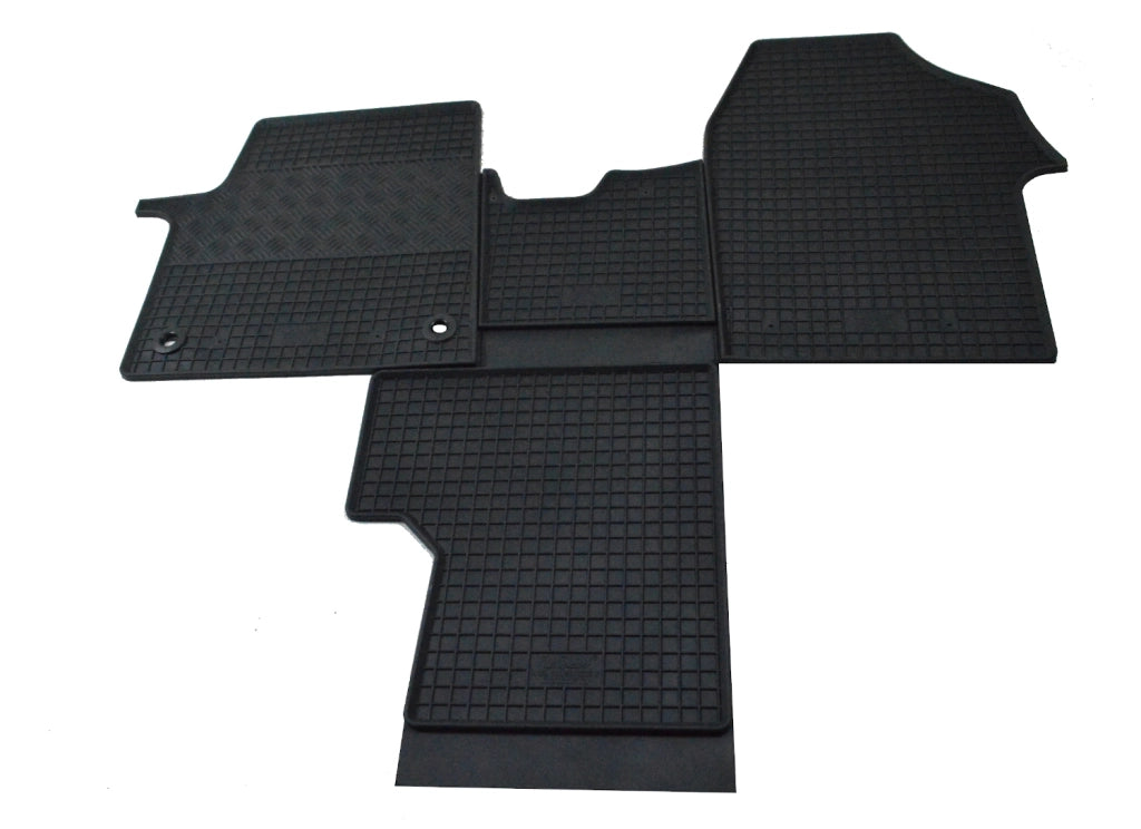 RIGUM-904413-904185, Tappetini in Gomma per Opel Vivaro 5 posti dal 2020 - (2 anteriori + 3 posteriori)