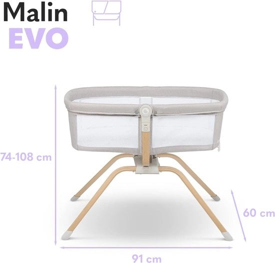Culla per bambini con materasso fino a 9 kg - Grande tenda per lettino