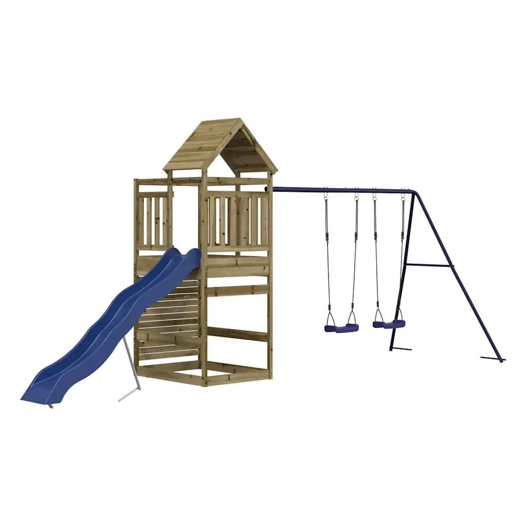 Set da Gioco da Esterno in Legno di Pino Impregnato 3156990