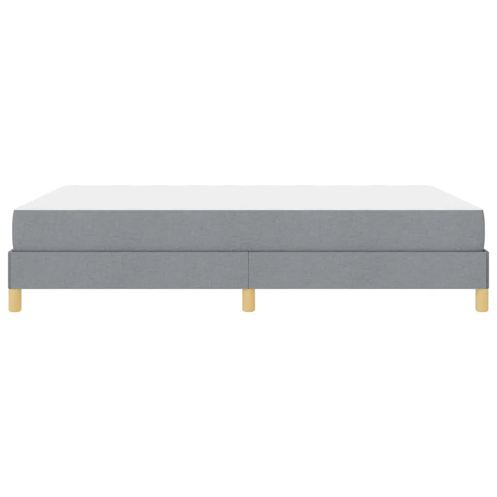 Letto a molle con materasso Grigio chiaro 140 x 190 cm Tessuto 3398563