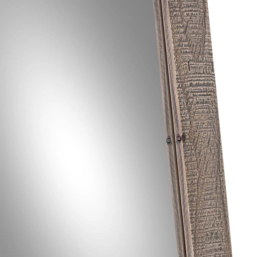Specchio rettangolare in legno marrone 70x3x180h cm