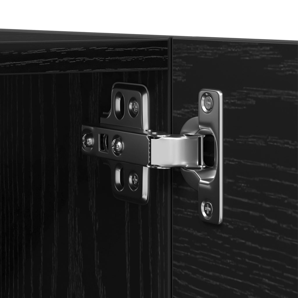 Mobile TV da muro  in Nero Rovere 30,5x30x30 cm