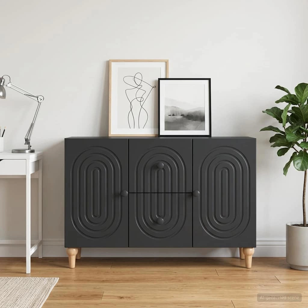 Mobile TV Nero 89 x 34,5 x 60 cm Legno ingegnerizzato 894196