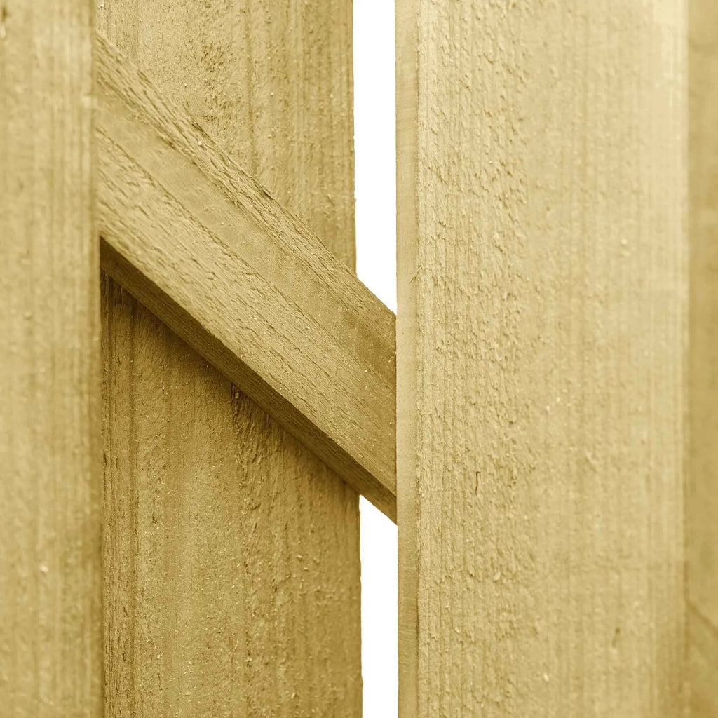 Cancello da giardino 100 x 75 cm Legno Massello di Pino Verde 42048112