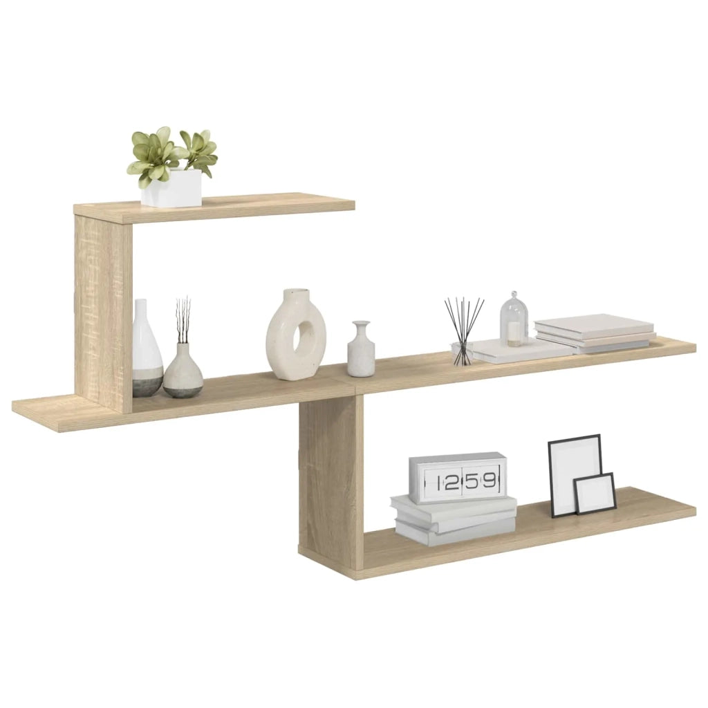 Scaffale da parete Rovere Sonoma 122 x 18 x 60 cm 8012182