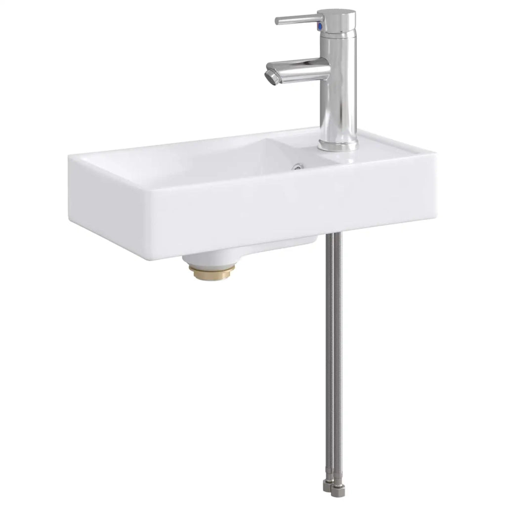 Lavabo da bagno Cromato 40,5 x 22,5 x 11,5 cm Metallo 890226