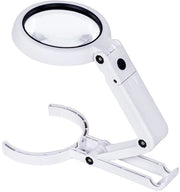 Verglassio con luce - Ideale per la lettura - Bianco - 5X 11X ingrandimento - Adatto per gioielli - Perfetto per la vista