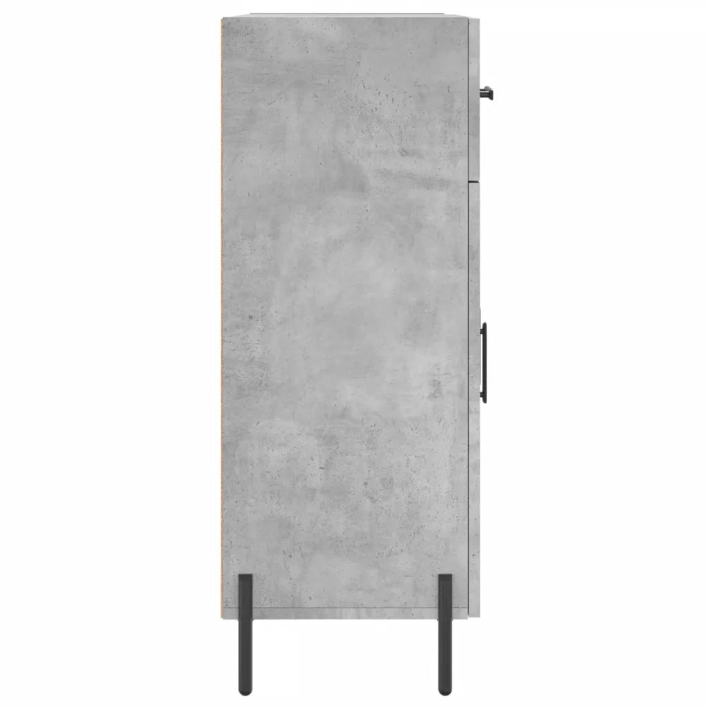 Credenza-Buffet-Armadio da cucina Grigio Cemento 69,5x34x90 cm in Legno Multistrato 453273