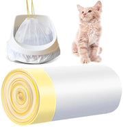 20 sacchi per gatto, 95 × 45 cm sacchi per escrementi di gatto con cordoncini, per il facile cambio di impianto di gatto, duraturo, impermeabile a liquidi