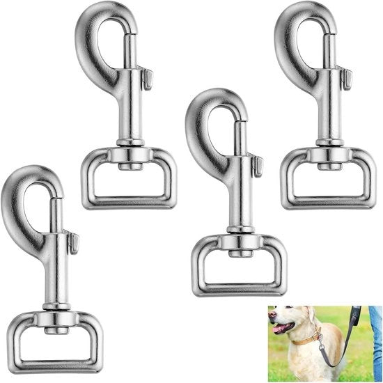 Karabijnhaak Zwenkbaar con Haak a Rotazione per Cinturino Cane Sacca a Sospensione Accessori Cavallo