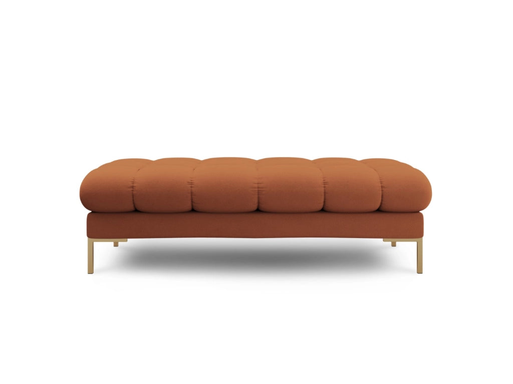 Cosmopolitan Design - Panca "Bali" 2 posti in tessuto strutturato mattone 
