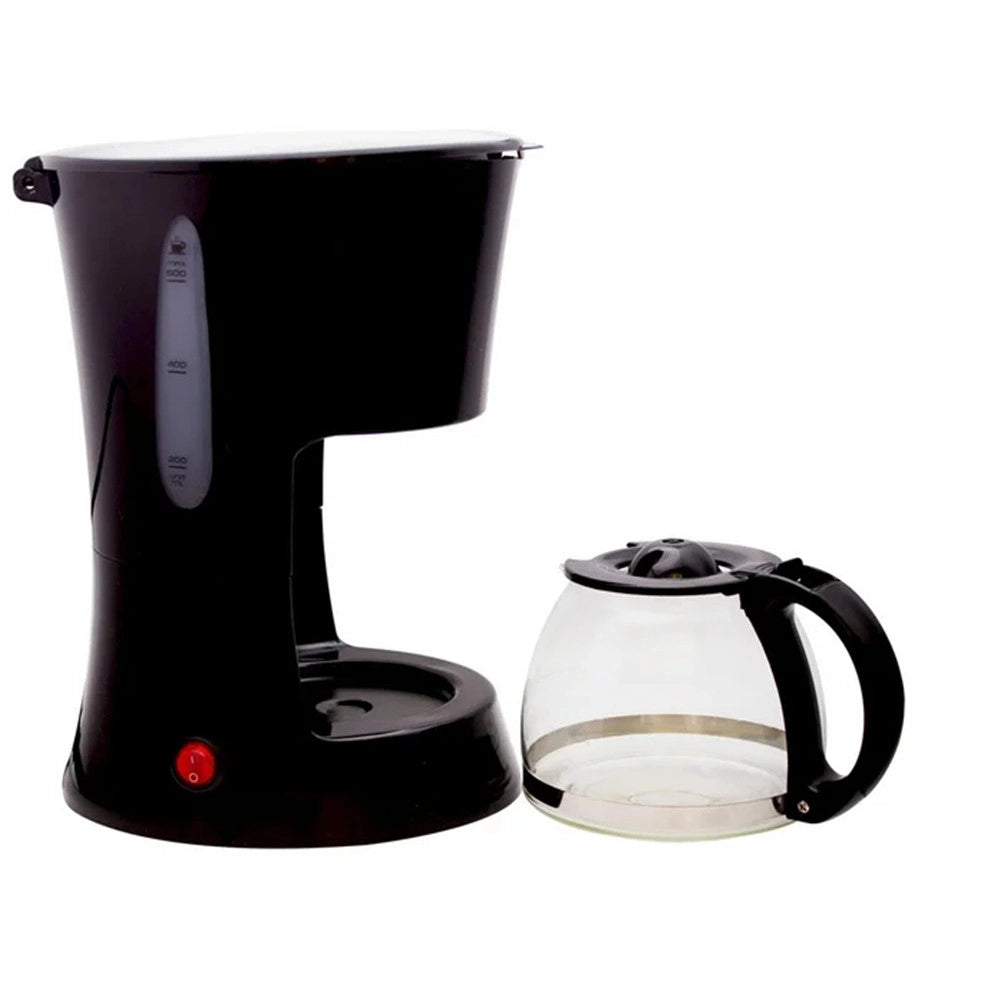 Trade Shop - Macchina Per Caffè Con Filtro Ad Alta Densità Brocca In Vetro Capacità 600 Ml Q-cf709 -