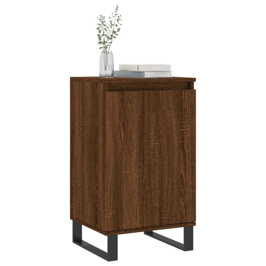 Credenze 2 pz Rovere Marrone 40x35x70 cm in Legno Multistrato 831083