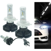 Trade Shop - Coppia Lampade Led Auto Fari H4 X3 Kit Lampadine 50w 6000 Lumen Ip67 -