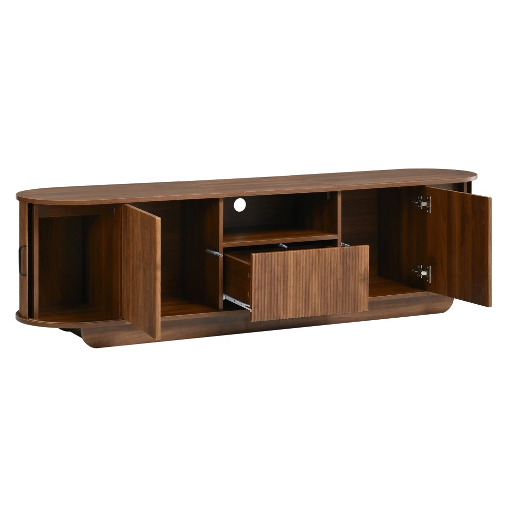 Mobile TV con 2 ante scorrevoli; 2 ante; 1 cassetto e vano aperto per soggiorno; 180 × 40 × 50 cm
