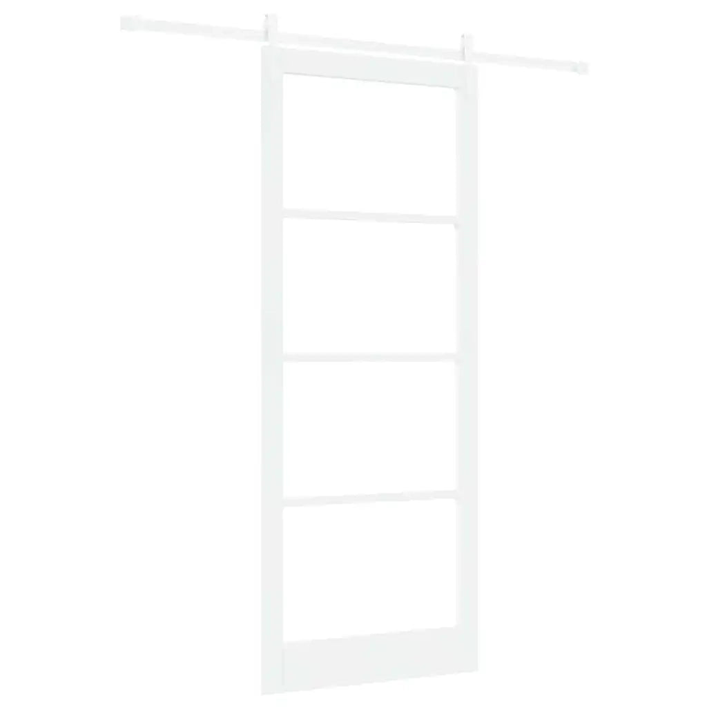Porta Scorrevole Bianco 93 x 232 cm Legno e metallo 3332432