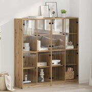 Credenza 2 pcs Rovere artigianale 68 x 37 x 142 cm