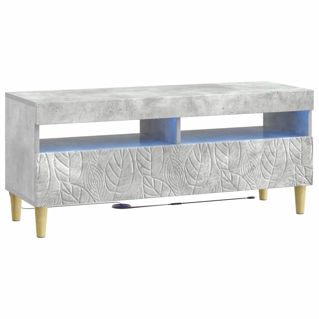 Mobile TV LED a 5 pezzi Grigio Cemento Legno ingegnerizzato 3416760