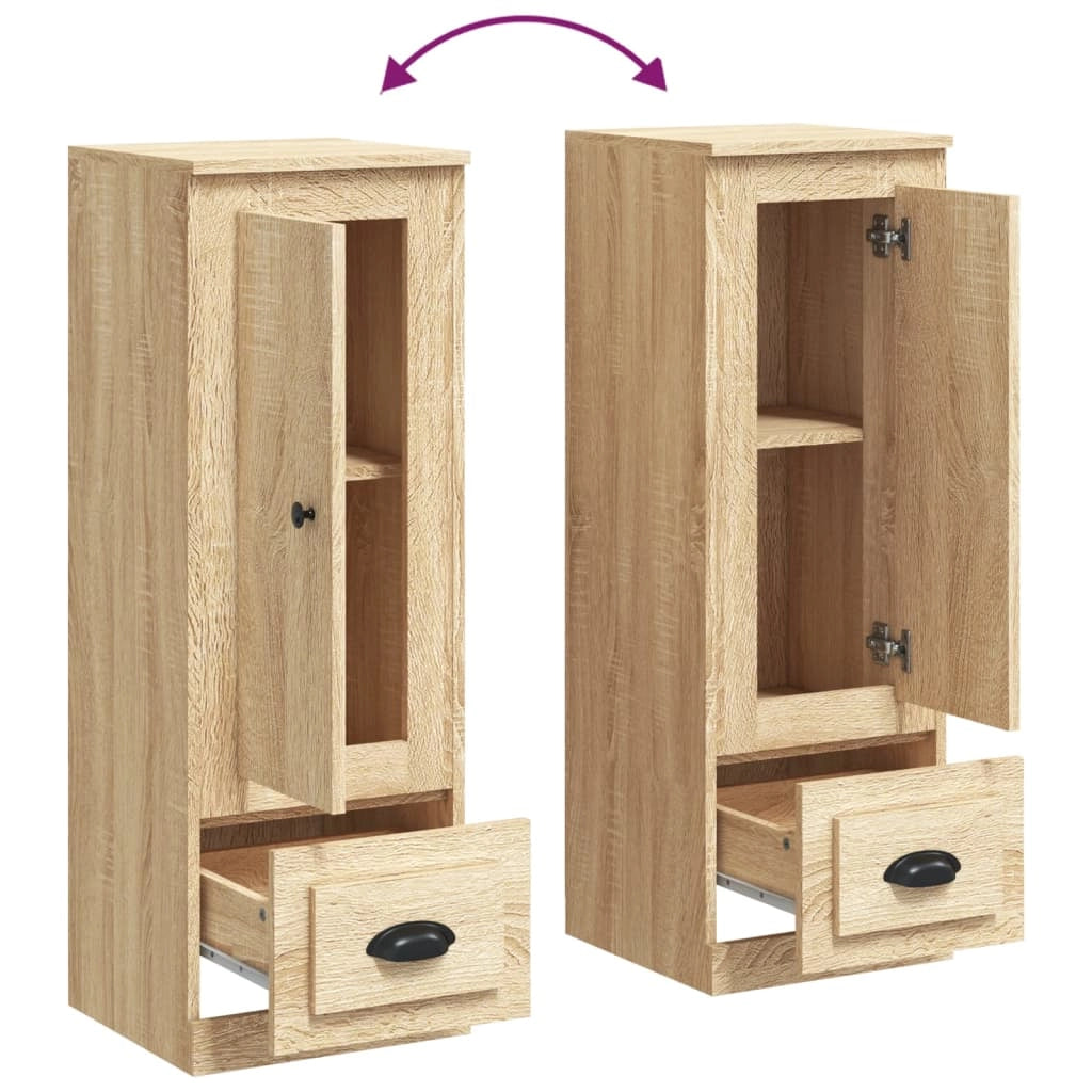 Buffet credenza cassettiera mobiletto mobile contenitore organizer cucina soggiorno salotto rovere Sonoma alto 36 x 35,5 x 103,5 cm legno ingegnerizzato marrone 02_0034053