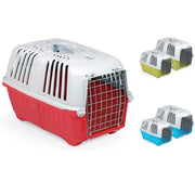 Trade Shop - Trasportino Pratiko Metal Da Viaggio Porta Metallica Per Cani Gatti 48x31,5x33cm -
