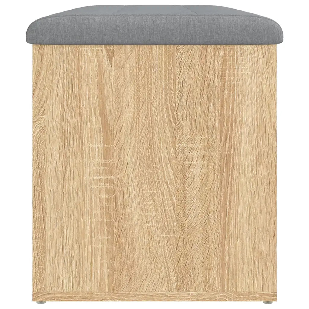 Panca contenitore in rovere Sonoma 82x42x45 cm in legno ingegnerizzato 835049
