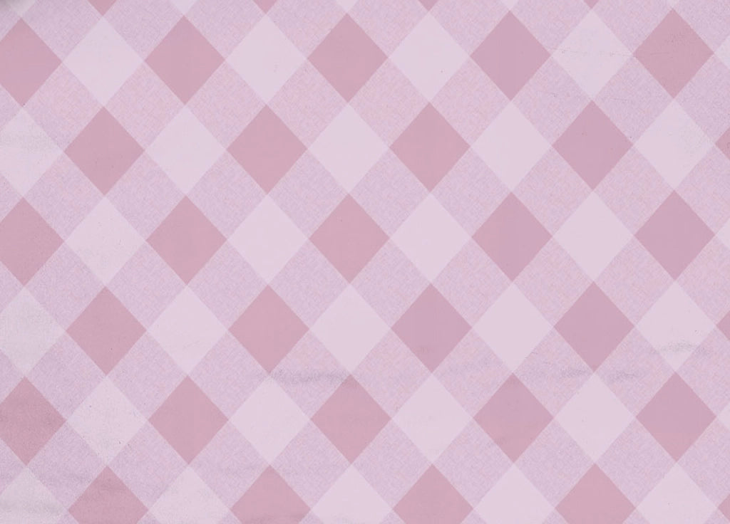 Copriletto Piquet Primavera Estate 100% Cotone Disegno Lovely Check - Singolo - Rosa