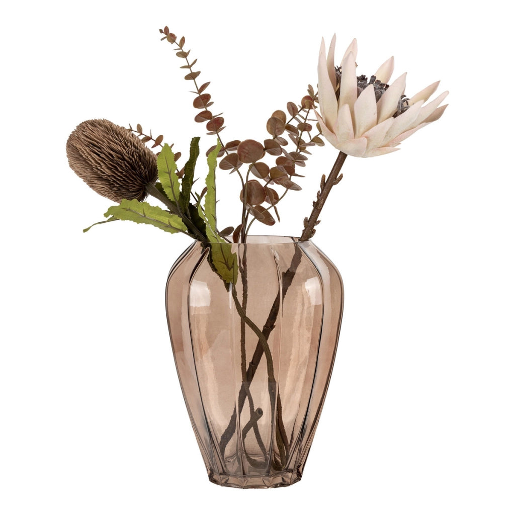 Vaso Decorativo Cactus, Marrone, Vetro, 22x22x29 cm