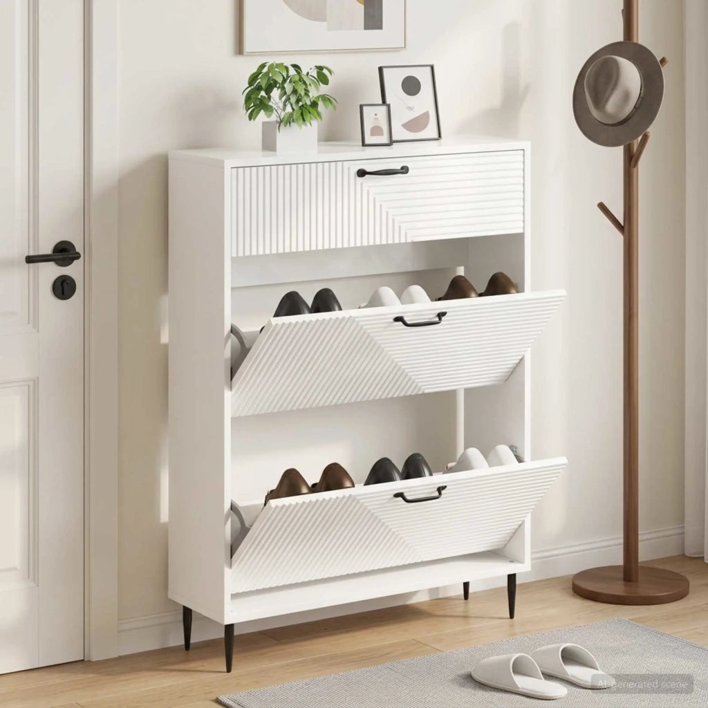 Mobile per scarpe HAARLEM 78 x 24 x 103 cm Legno ingegnerizzato 896879