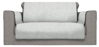 Copridivano con Copri Braccioli Seduta 230 cm in Poliestere Grigio