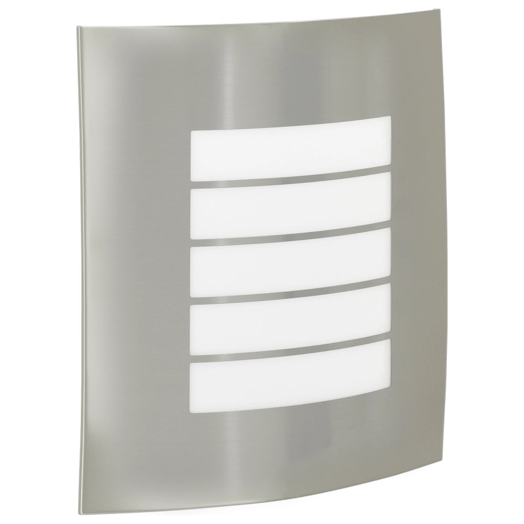 Lampada da Muro Esterno 2 pcs Argento Acciaio Inossidabile IP44
