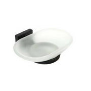 PORTA SAPONETTA PORTASAPONE SAPONE SUPPORTO ARREDO BAGNO CASA NERO CUCINA 02103