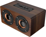 Parlante Bluetooth Retro in Legno con Radio FM e Orologio