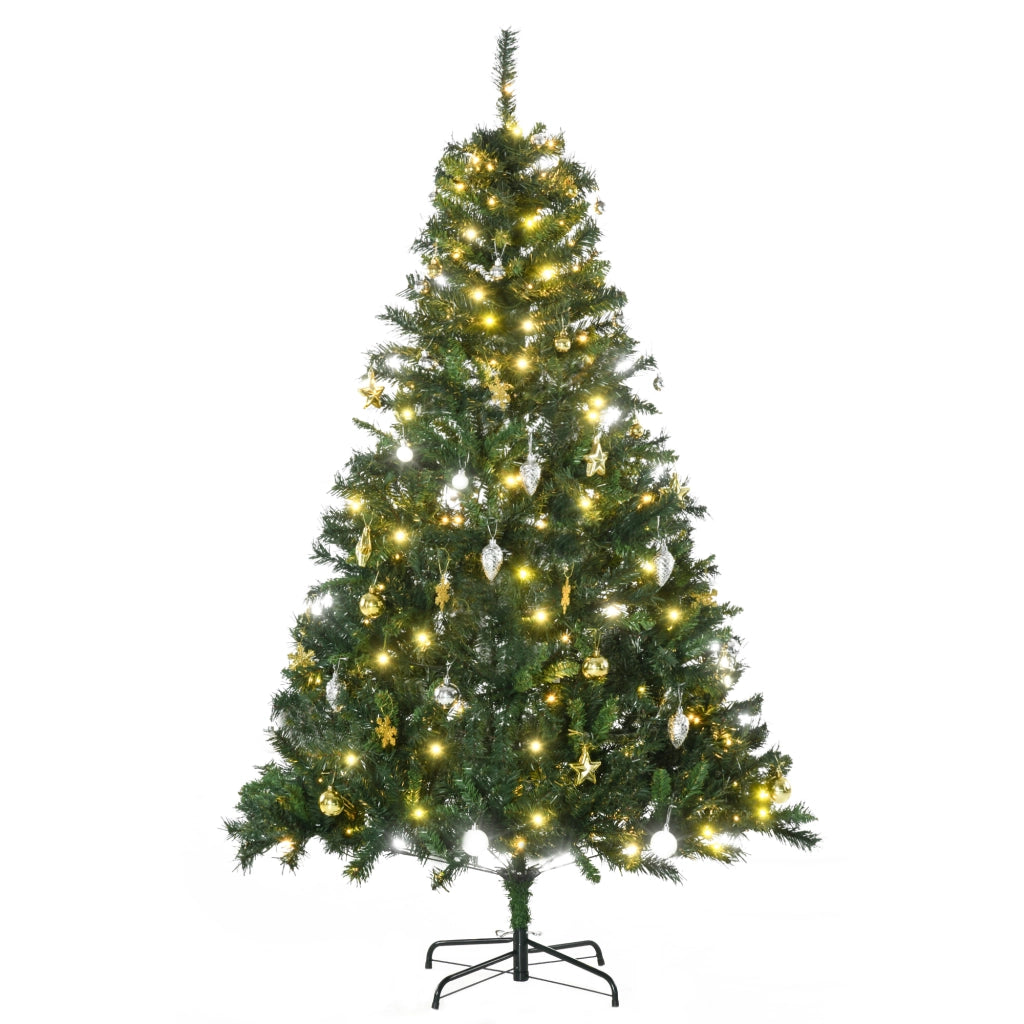 Albero di Natale artificiale 180 cm con LED e decorazioni ¨C zephmum ¨C 180 cm