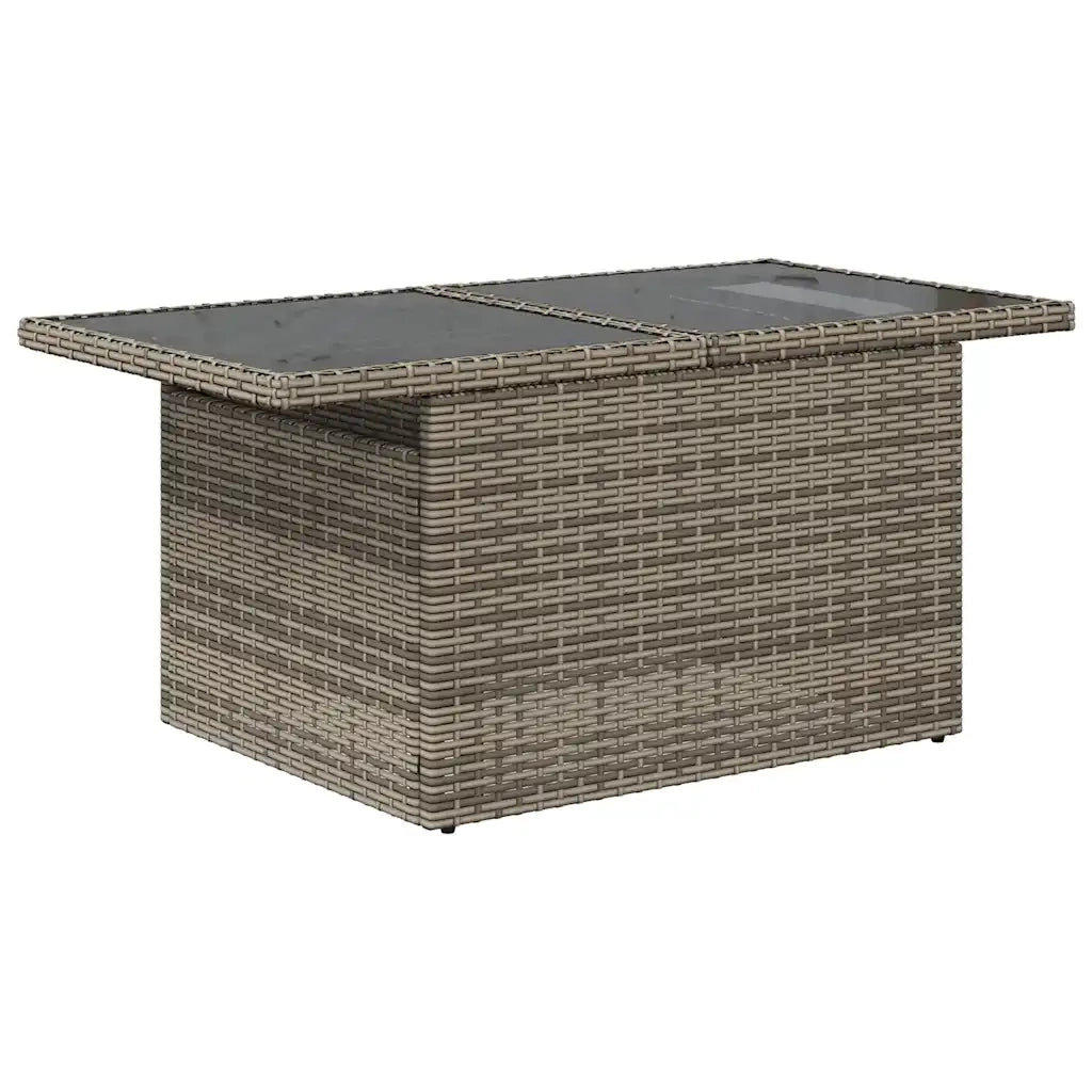 Set Divani da Giardino 7pz con Cuscini Grigio Polyrattan Acacia 3326652