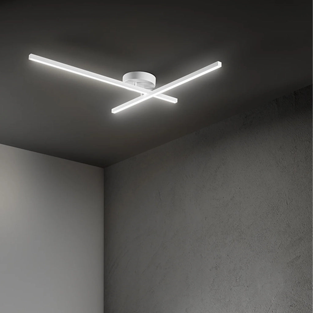 Plafoniera Moderna Syncro Alluminio Bianco Led 29W Dimmerabile Ip20