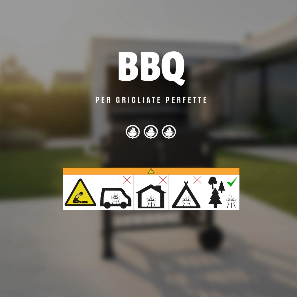 Barbecue a Carbone con Coperchio e Termometro, 1 Griglia di Cottura + Griglia Mantenimento, Apertura Frontale, Ripiano Laterale e Apribottiglie, BBQ da Giardino con Ruote