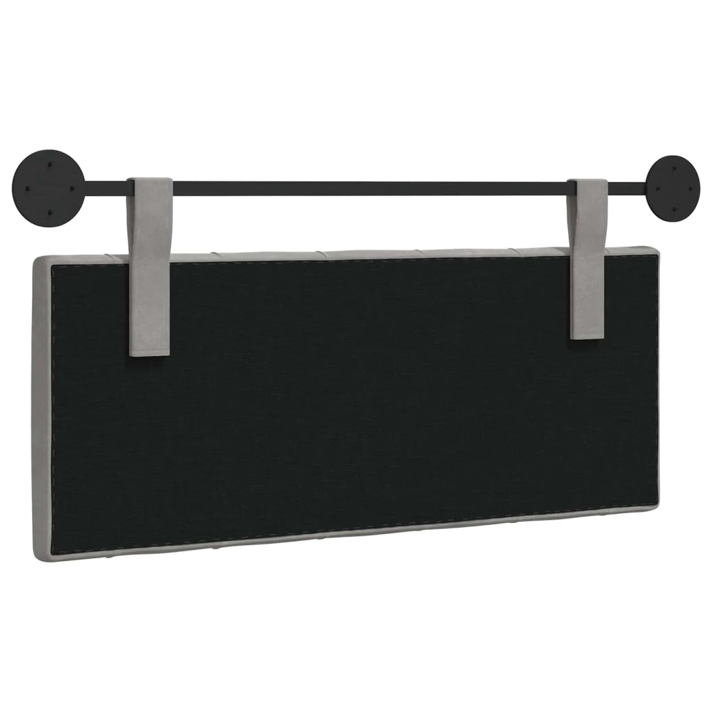 Testiera sospesa Con luce LED Grigio Chiaro Velluto 42032080