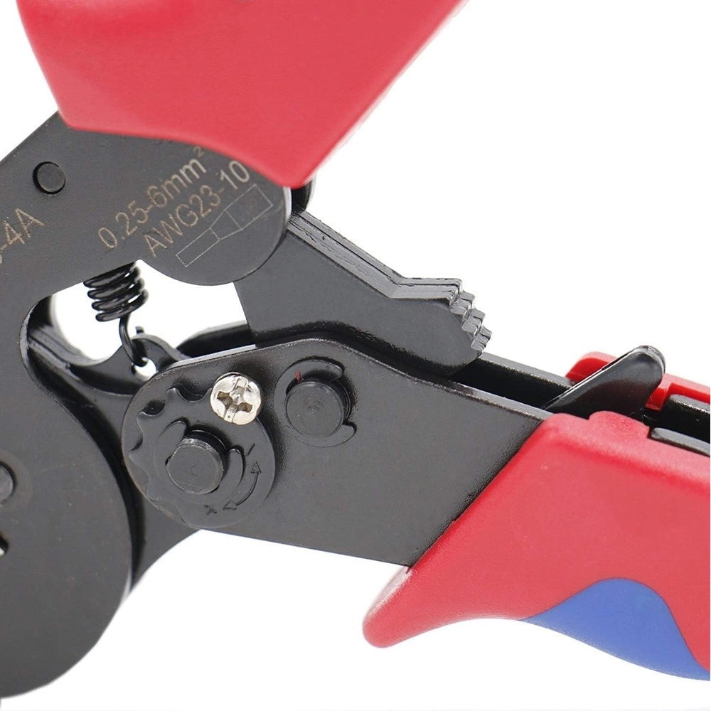 Trade Shop - Pinza Hsc8 6-4 Mini Strumenti Di Pinzatura Auto Registrabili Per Cavo 0,25-6,0mm² -