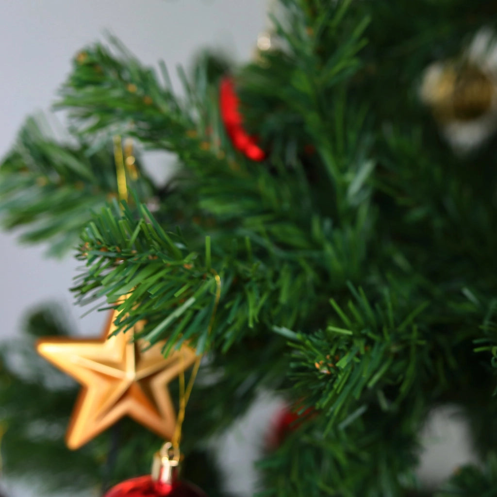 Albero di Natale Sugarplum, Albero artificiale extra folto, Albero effetto reale in PVC, 731 rami, Altezza cm 210
