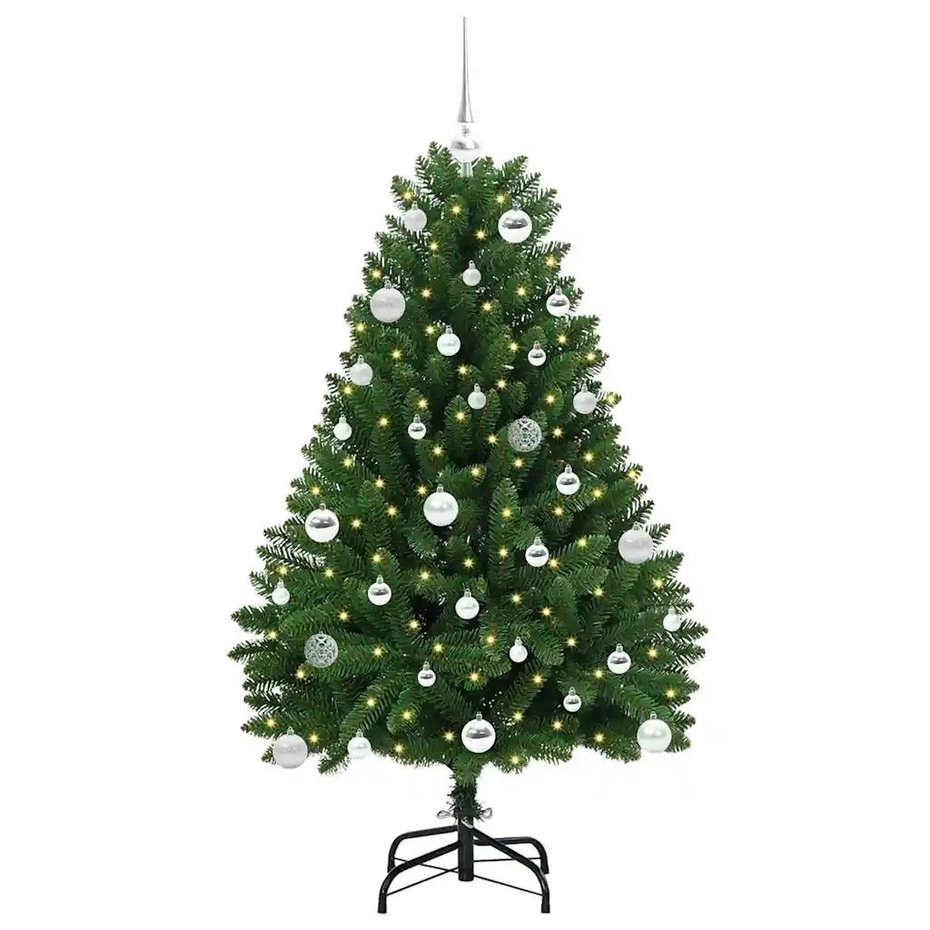Albero di Natale | Decorazioni natalizie artificiale Verde 150 cm PVC e Metallo