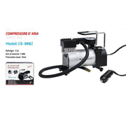 Trade Shop - Compressore Ad Aria Portatile Serbatoio 35l/min Alimentazione 12v 15a Maxtech Co-ar02 -