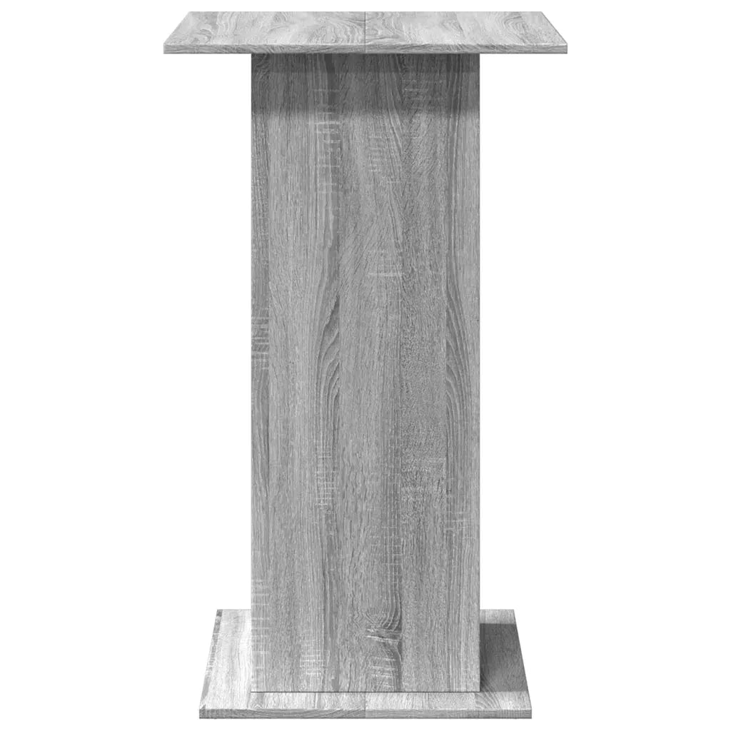 Tavolo Bar Portaoggetti Grigio Sonoma 60x60x102 cm Multistrato