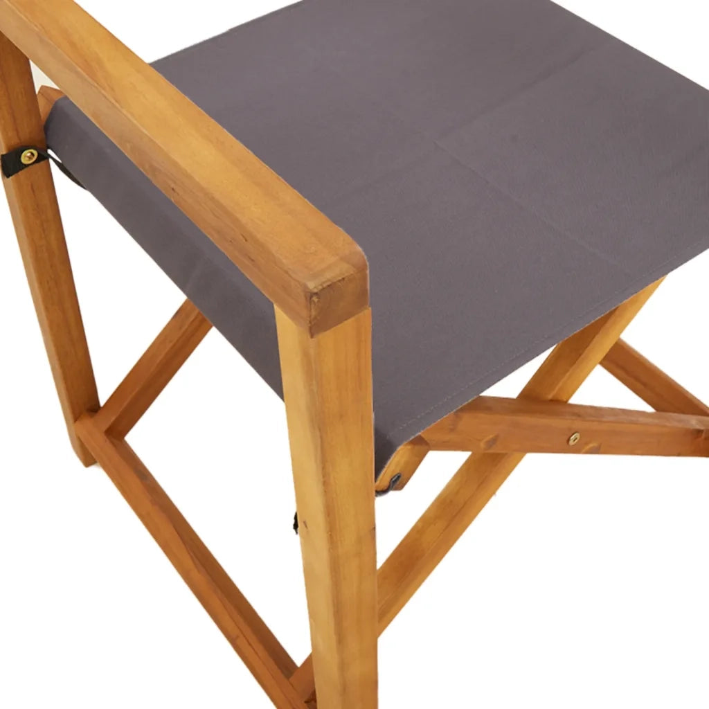 Sedie da Giardino Pieghevoli 8 pz Grigio Scuro in Tessuto 3208921