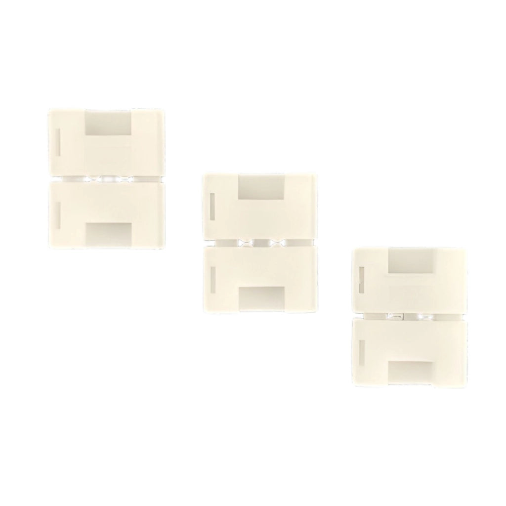 3 Pezzi Connettore 8mm 2 PIN, Per Unire 2 Striscia Led Smd con Passo da 8mm Senza Saldare