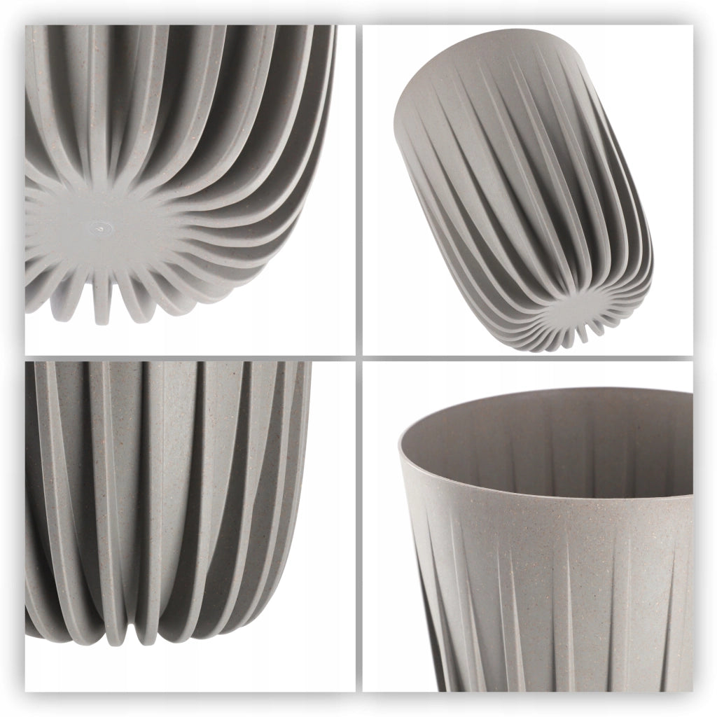 Vaso da fiori KADAX con inserto, 30x36 cm, rotondo, con coperchio in plastica.