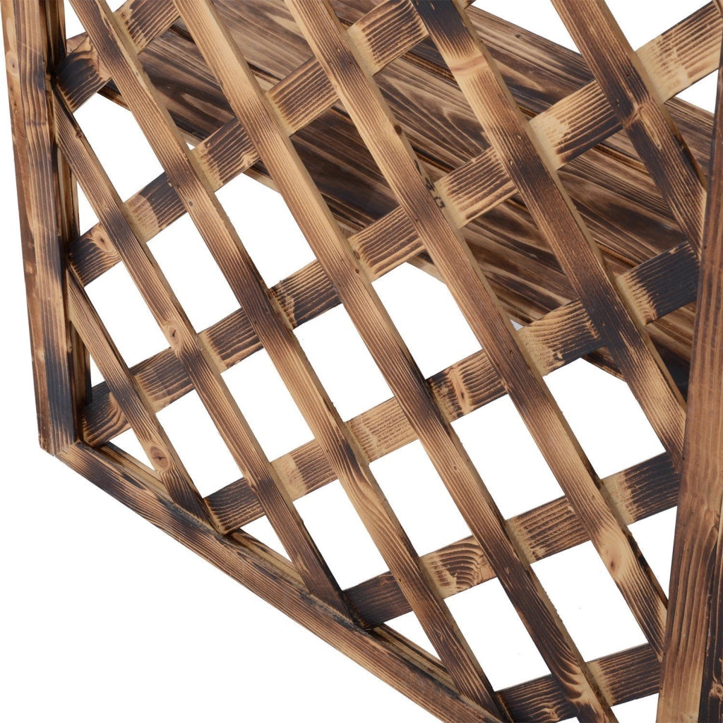 Scaffale Porta Piante 3 Ripiani Legno Abete ¨C zephmum ¨C 80x40x148 cm