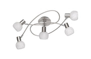 Plafoniera da Interno  E14 in Metallo Nickel Opaco