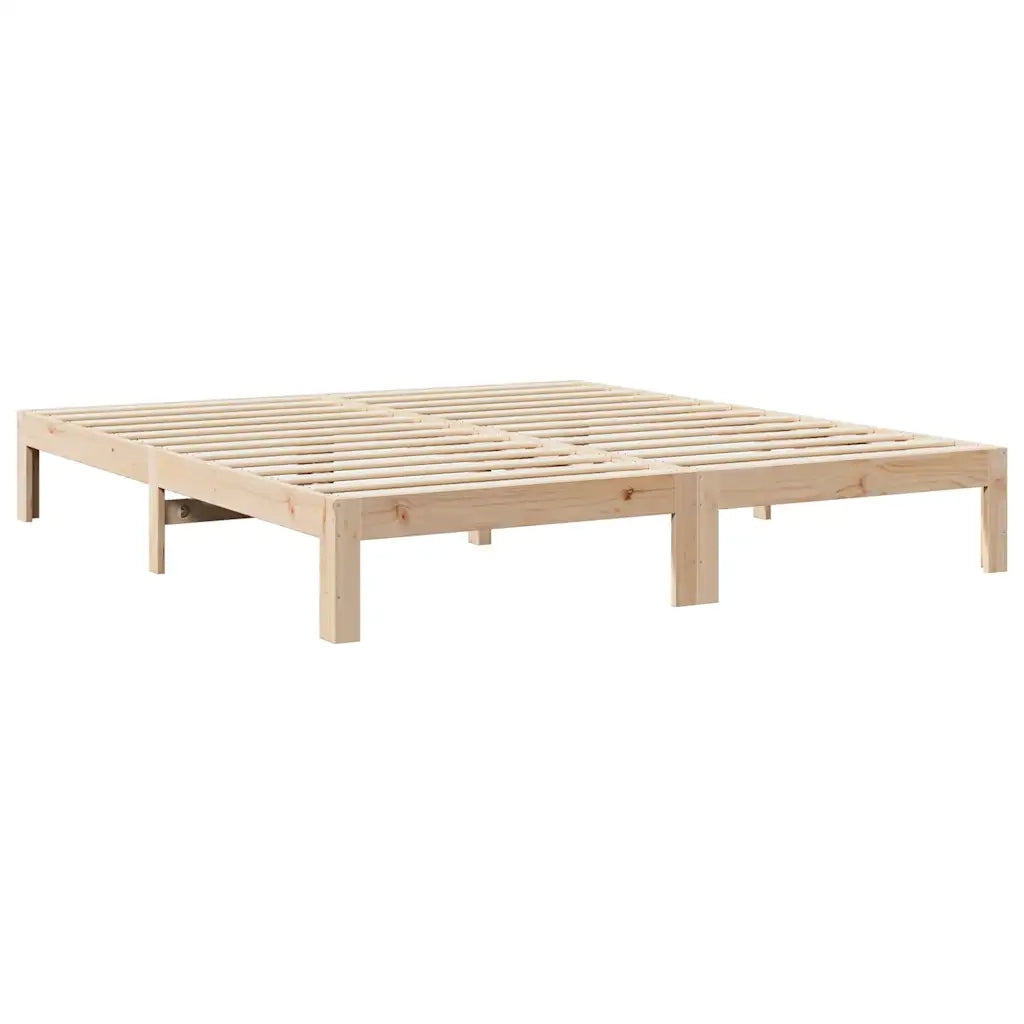 Giroletto senza Materasso 160x200 cm in Legno Massello di Pino 859217