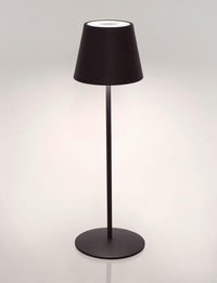 Lampada da Tavolo Ø12x38 cm in Acciaio Nero